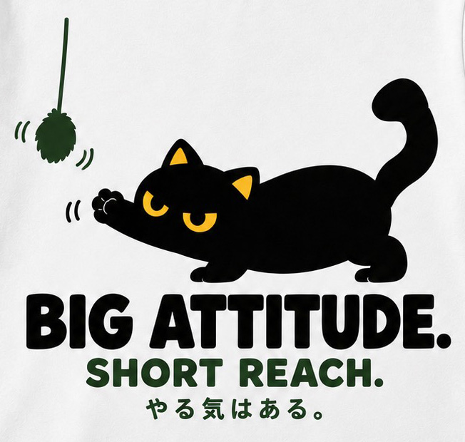 BIG ATTITUDE. やる気はある。